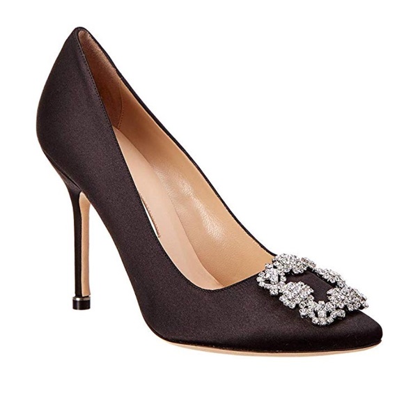 Manolo Blahnik Shoes - MANOLO BLAHNIK Hangisi satin pumps